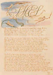 Le Livre de Thel, Planche 3, Thel , I , Les filles de Mne Séraphim . . . .